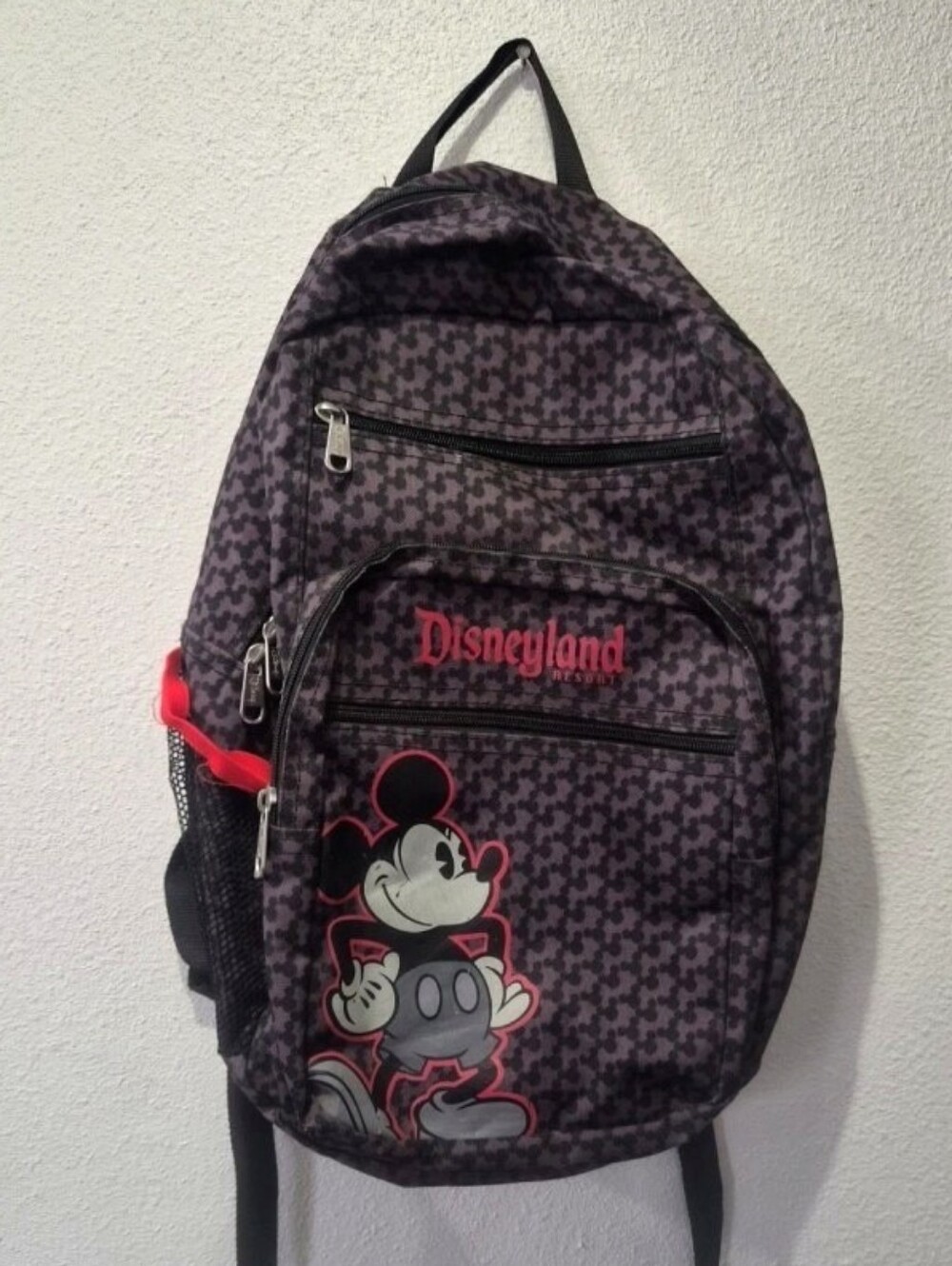 Disneyland Black & Dark Gray Mickey Mouse Backpack
